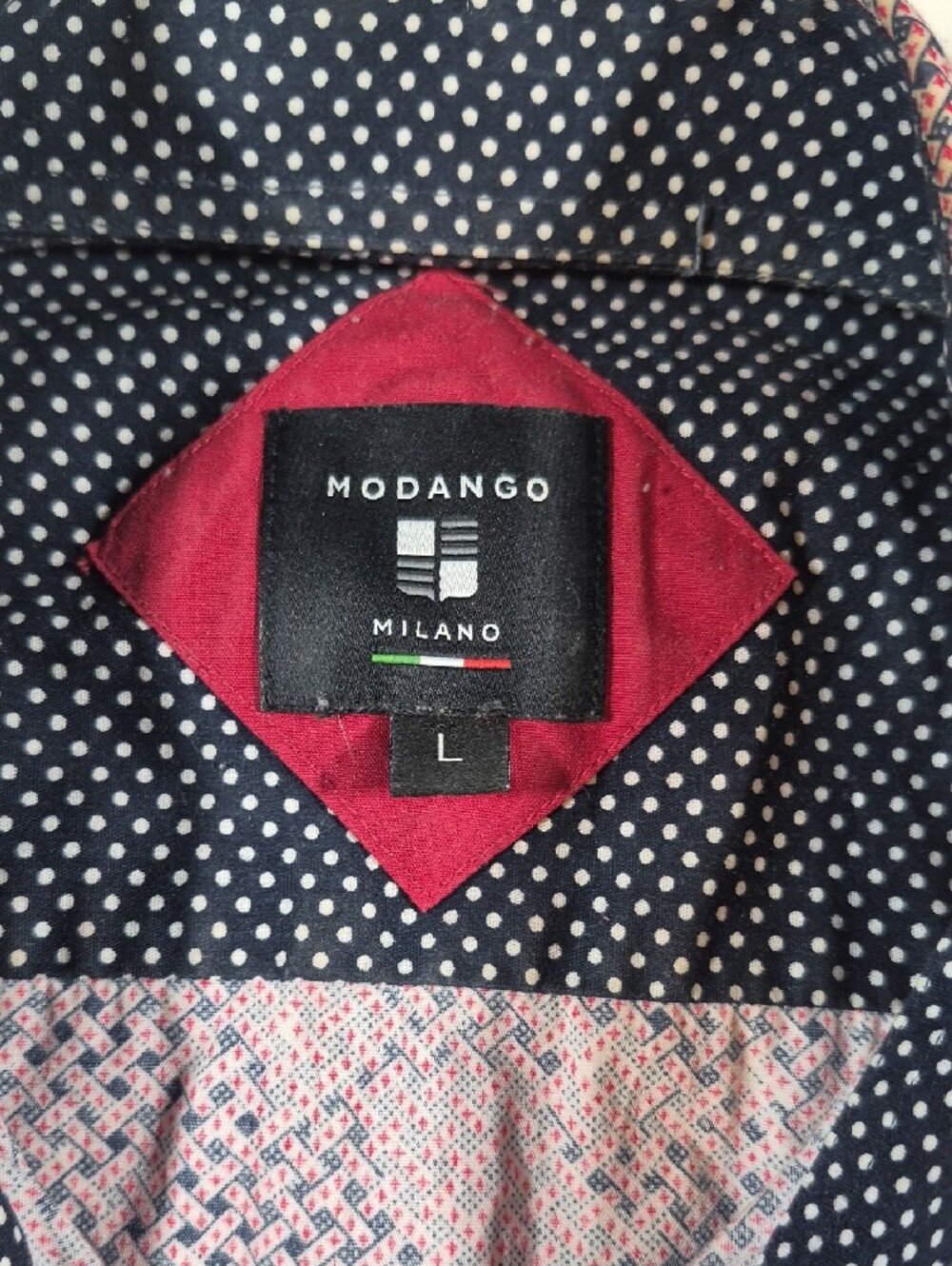 Men's Patterned Light Pink Casual Button-Down Shirt - Picture 2 of 8